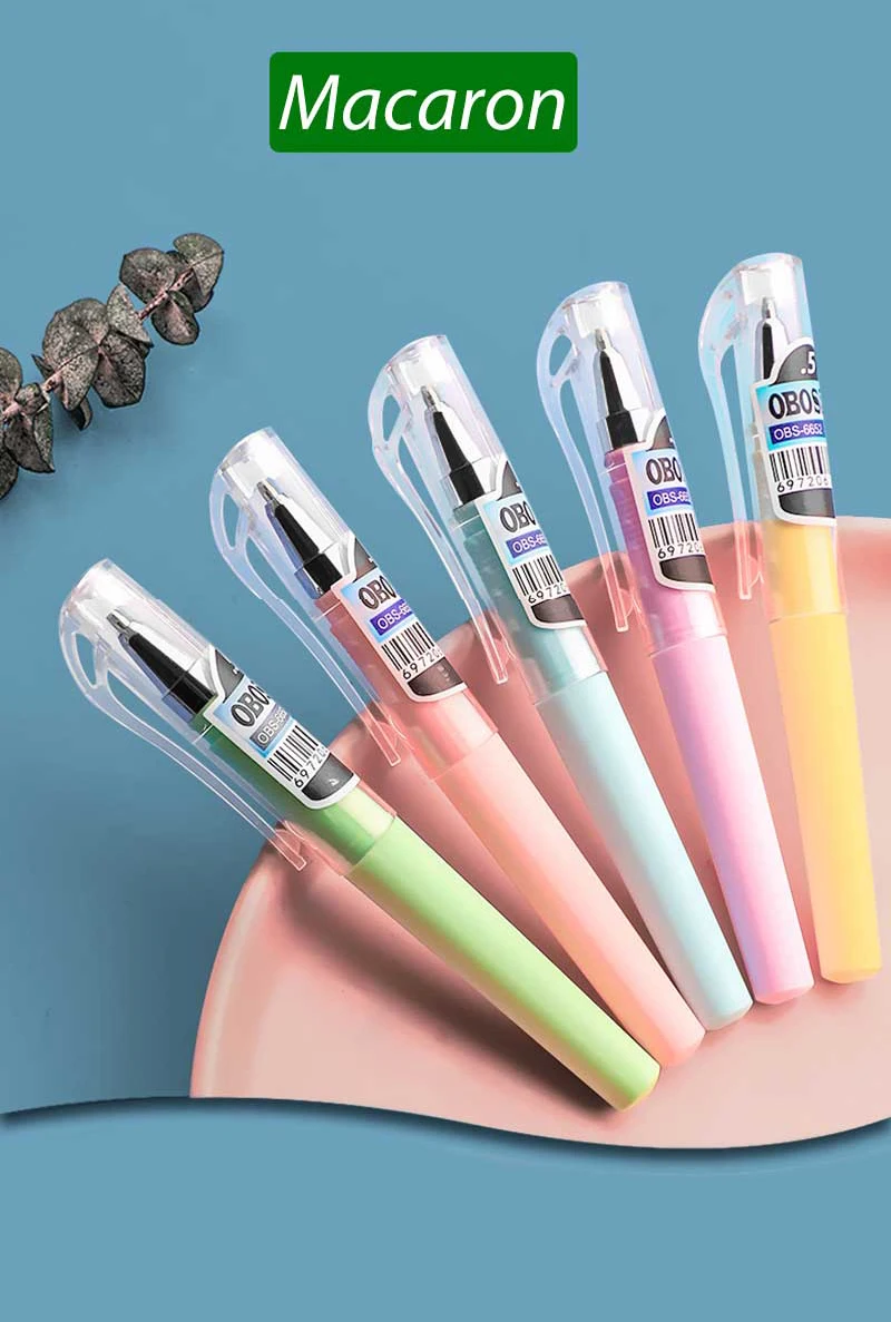 Tragbare 0,5 mm austauschbare Minen, Kugelschreiber-Gelschreiber-Set mit schwarzer Tinte, glattes Schreiben für Schule, Büro, Heimbedarf, Schreibwaren – Detail 3
