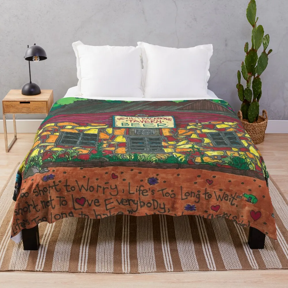

Devil's Backbone Tavern Tribute Throw Blanket Moving Blanket Double Summer Blanket Fleece Luxury Thicken Blanket
