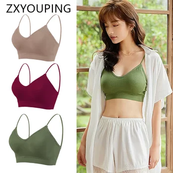 Women Non Wired Bras Seamless Bras Sports Bra Gym Running Push Up Bralette Padded Vest Elastic Brassiere Women Gym Bra Top 1