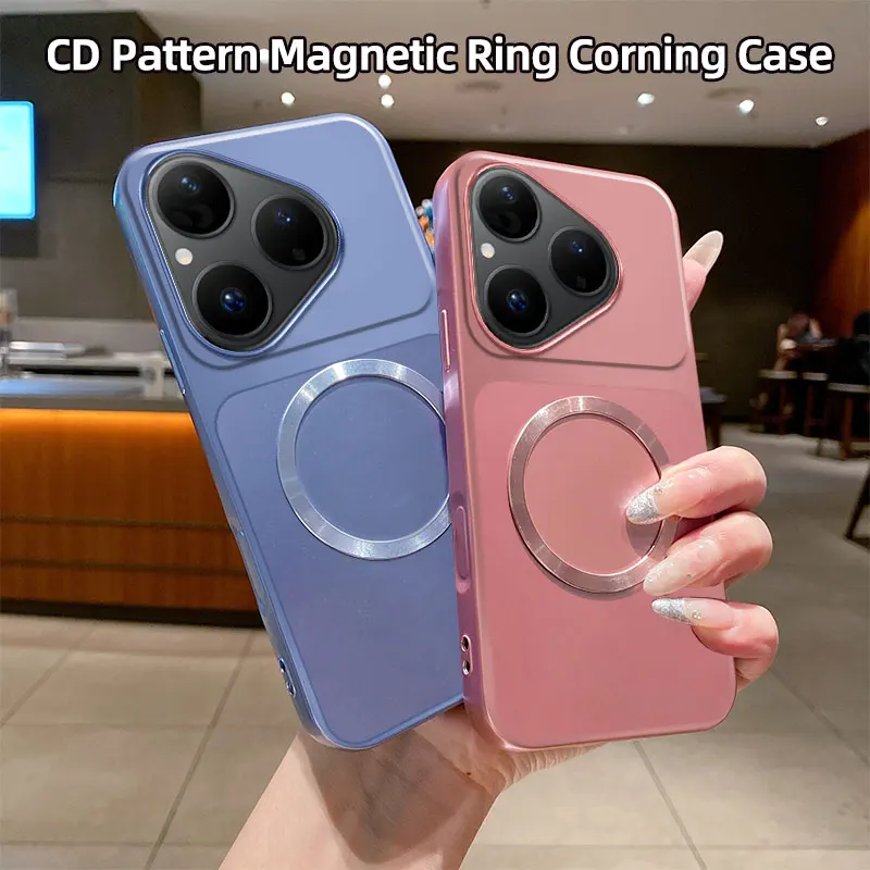 Shockproof Matte Magnetic Phone Case with Hand Strap - Soft TPU