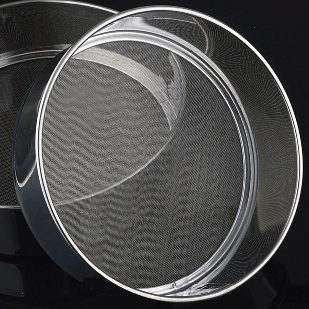 

Round Flour Sieve Super Fine 15-30cm Sugar 1Pcs 4 Sizes Accessories Fine Parts Sifter Stainless Steel Strainer