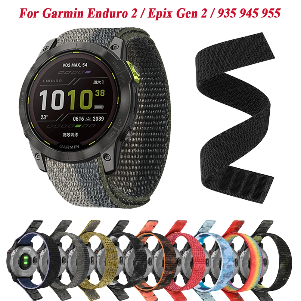 

Ремешок нейлоновый для смарт-часов Garmin Fenix 7 7X 6X 6 Pro 5 5X Plus Epix, 22 мм, 26 мм