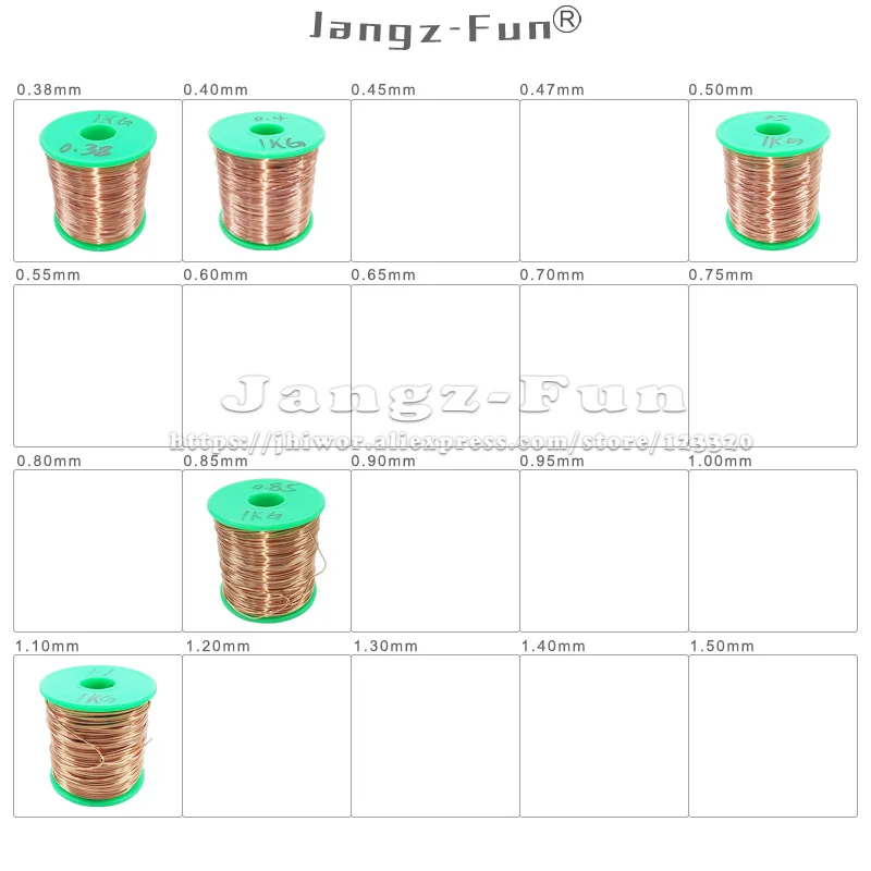 1 kg Kilogram Polyurethane Enameled Copper Wire Varnished Φ 0.4 0.45 0.