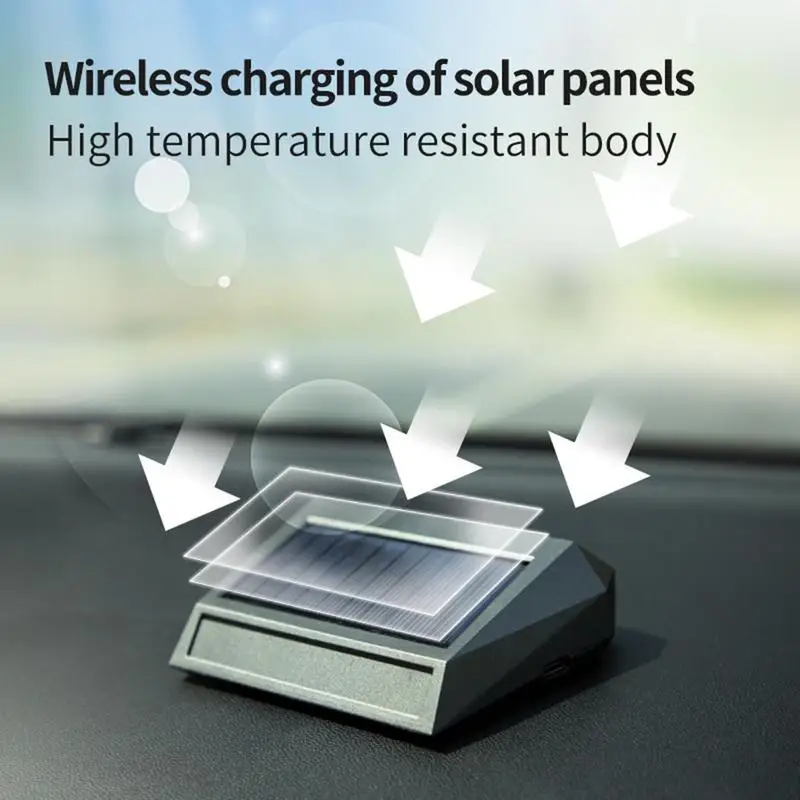 Solar Car Air Purifier Solar Power Small Air Cleaner With Number Plate USB Dual Charging Small Air Purifier That Removes Odors