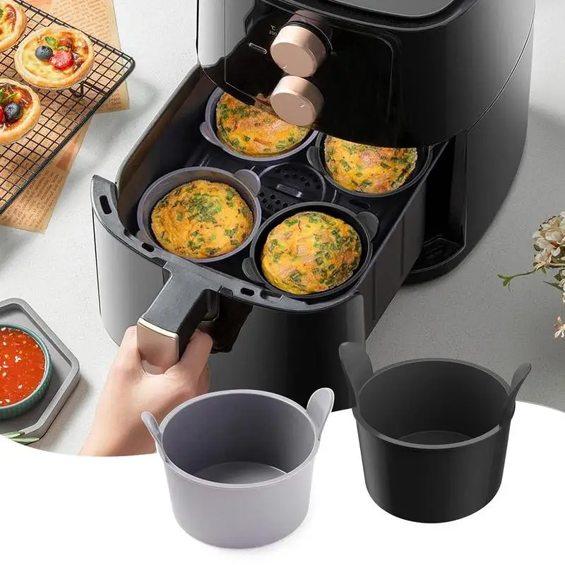 

Silicone Egg Poacher Cups Microwave Stovetop high temperature resistant Kitchen Cooking Accessories for Microwave Air Fryer
