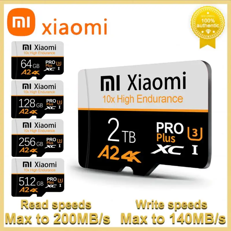 Memory Card Original Xiaomi 1TB 2TB High Speed Micro TF SD Card 512GB SD V60 U3 For Nintendo Switch Ps4 Ps5 Game