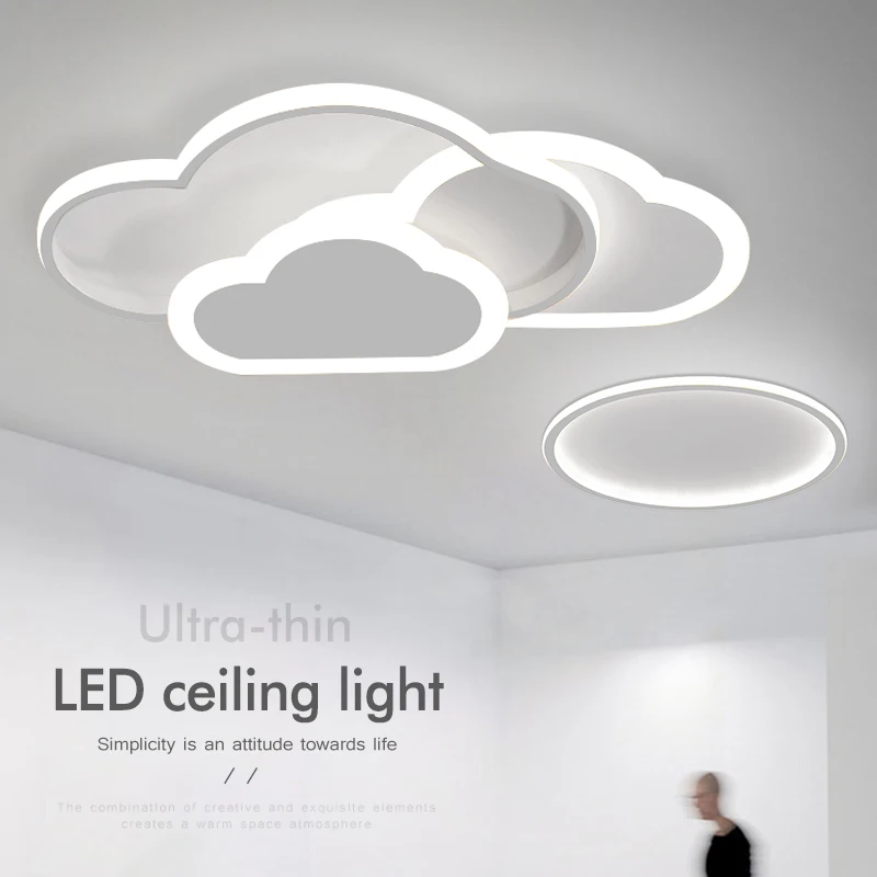 ModernCloudLEDCeilingLights110V220VForChildrensBedroomCloud