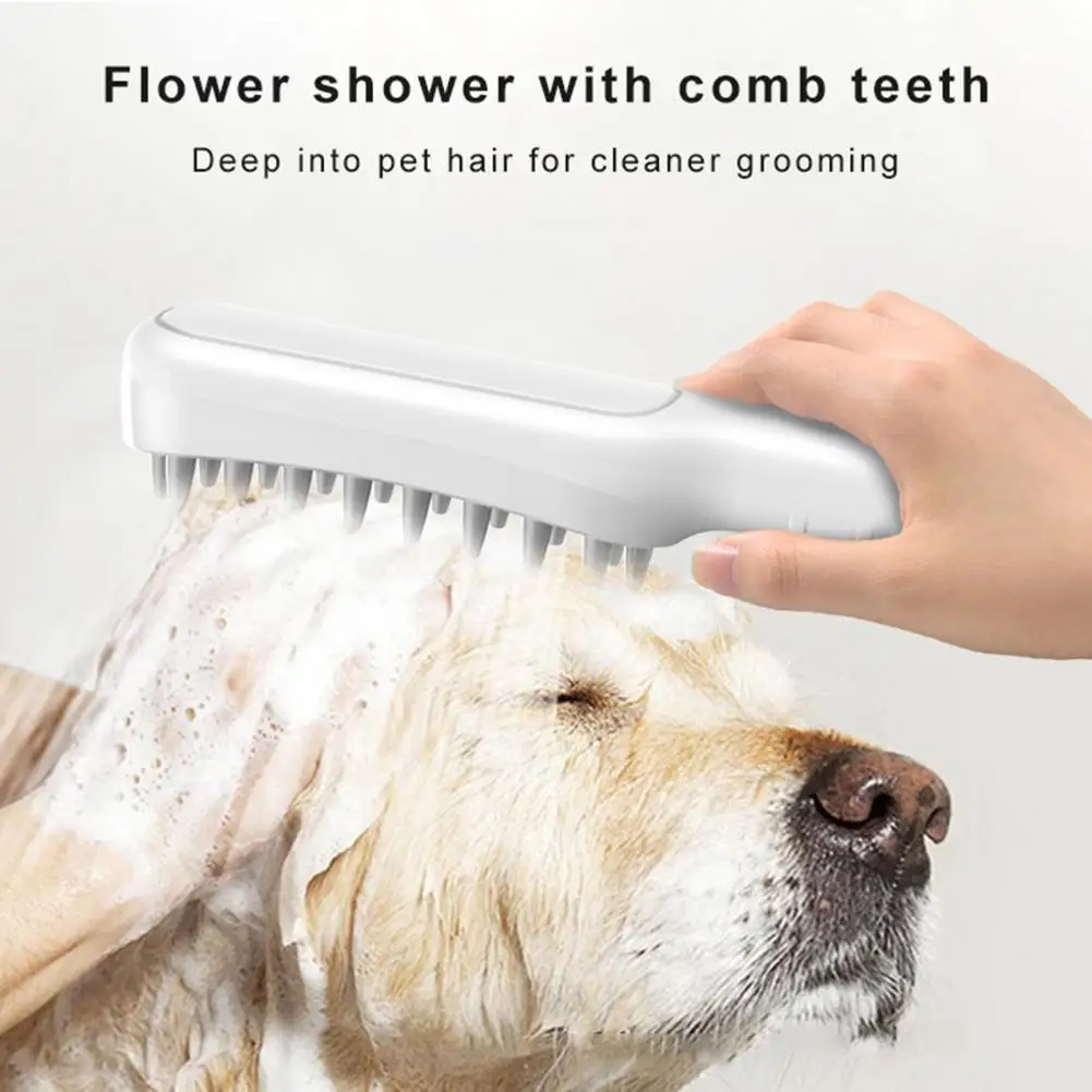 

Dog Bath Shower 1 Set Useful Easy Installation Wear Resistant Pet Bathing Tool Dog Bath Brush Pet Accessories