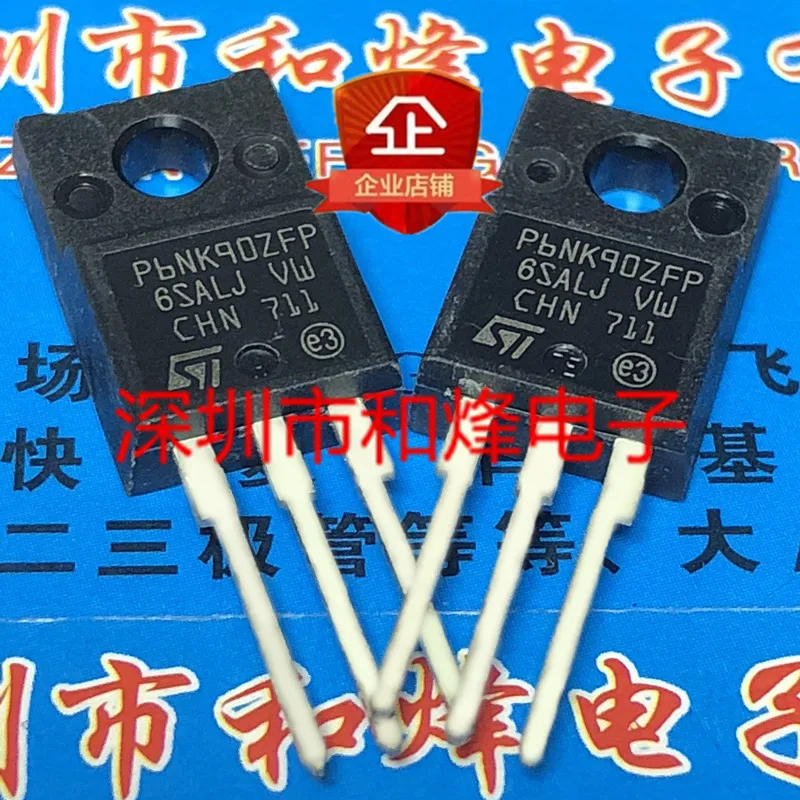 

30pcs original new P6NK90ZFP STP6NK90ZFP TO-220F 900V 5.8A