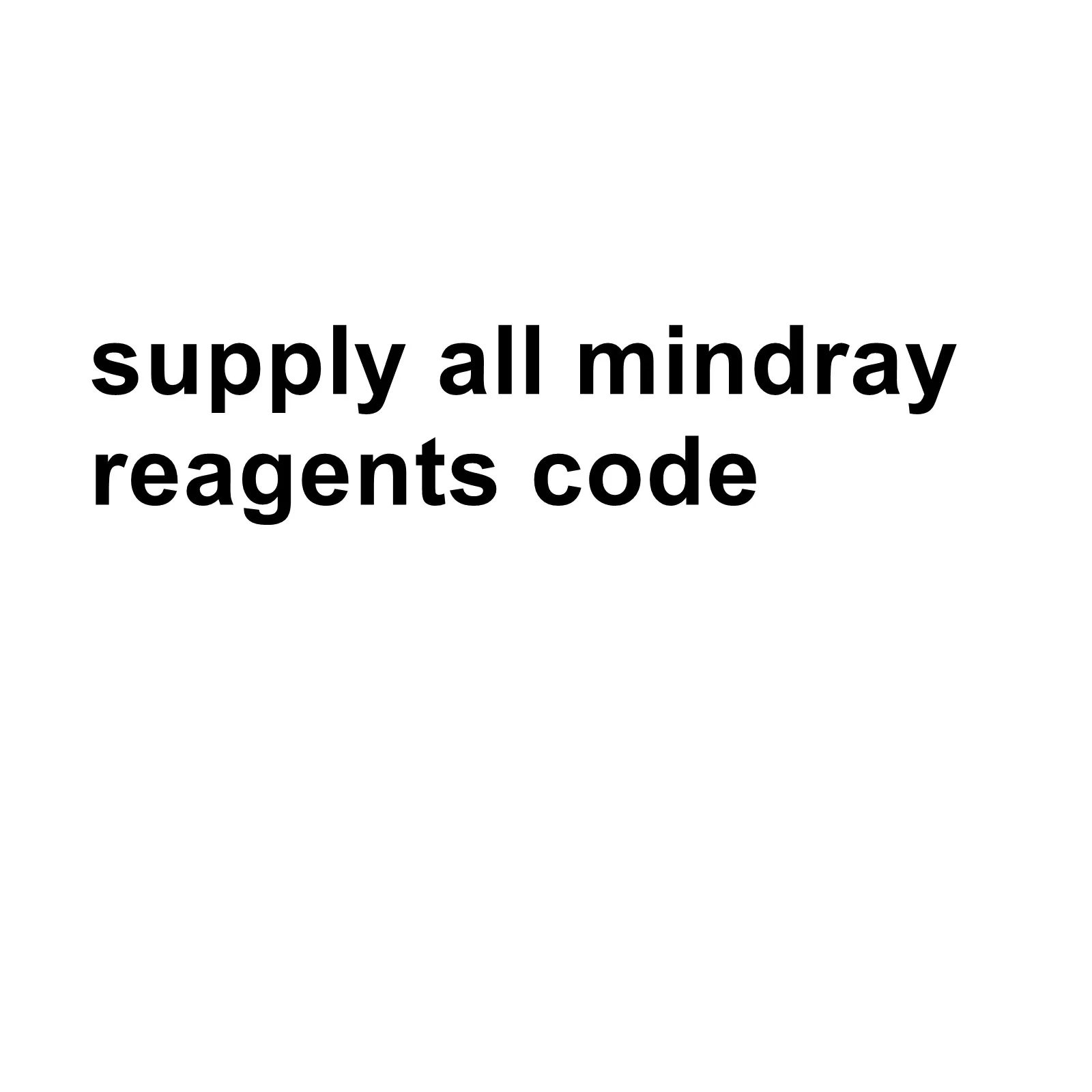 Mindray Blood Hematology Analyzer Medical Instrument Supplies Lyse Diluent Etc Code
