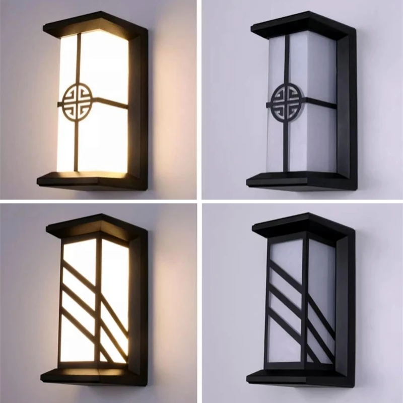 12W/18W LED Outdoor Wall Lamp Plastic/Aluminum Front Door Waterproof IP65 Sconce Garden Patio Terrace Home Wall Lighting Fixture