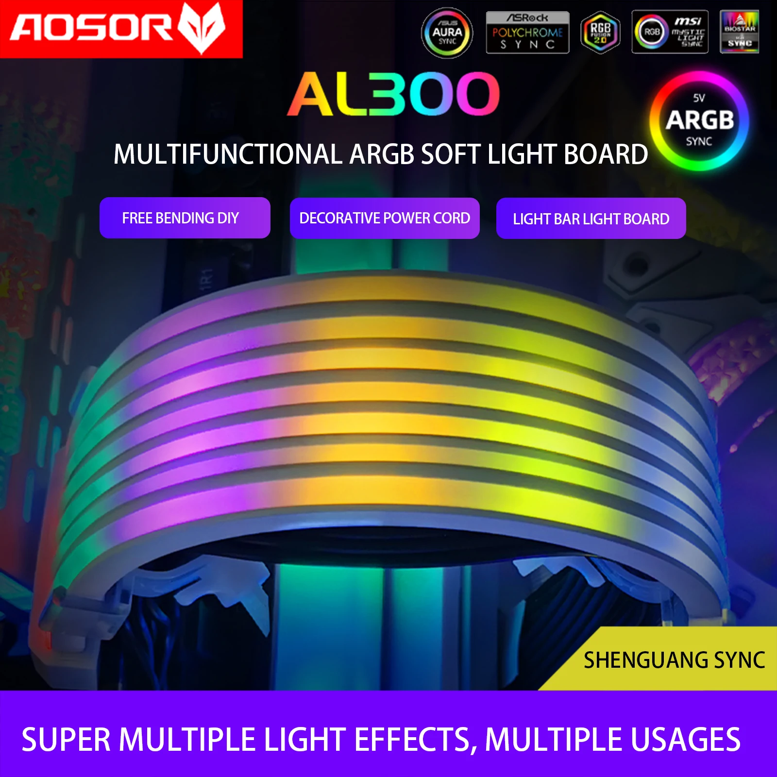 COOLMOON AOSOR ARGB LED Strip Light Kit