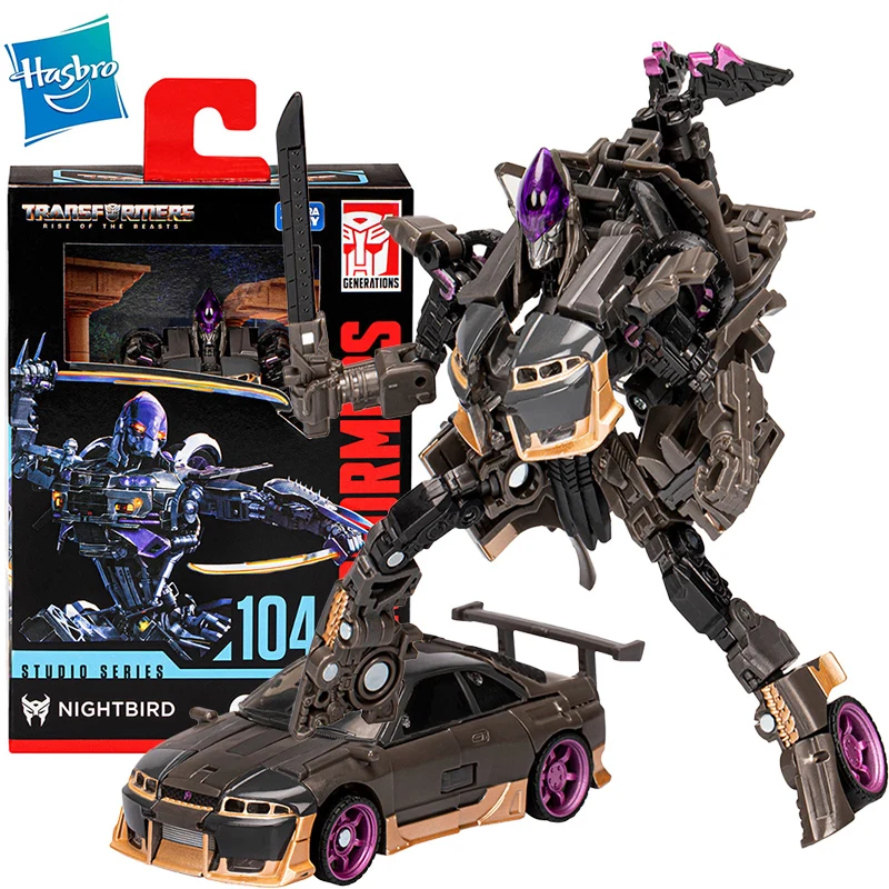 

In Stock Hasbro Transformers Rise Of The Beasts STUDI0 SERIE SS-104 Deluxe Class NIGHTBIRD Ver. Anime Action Figures Model Toy