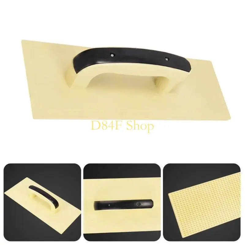 D84F Plastic Cement Trowel with Smooth Surfaces for Walls Floor and Outdoor Projects