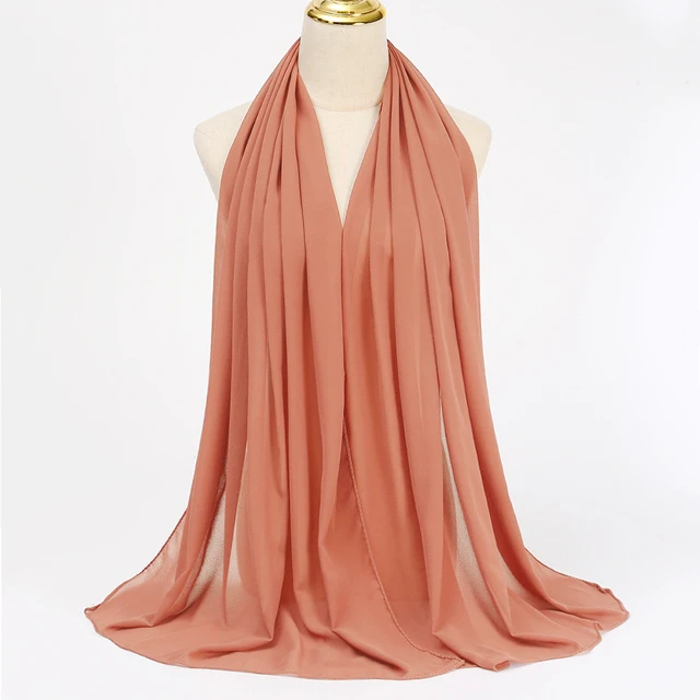Foulard Hijab en mousseline de soie pour Femme, voile musulman ramadan ,hijab femme musulman,foulard musulmane pour femme, foulard mousseline en Jersey doux de haute qualité hijab islam voile femme musulman,70*180cm