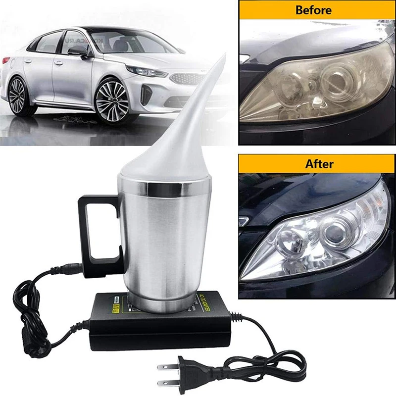 Headlight Polishing Steam Fumigator Restoration Kit Mug Steamer US EU