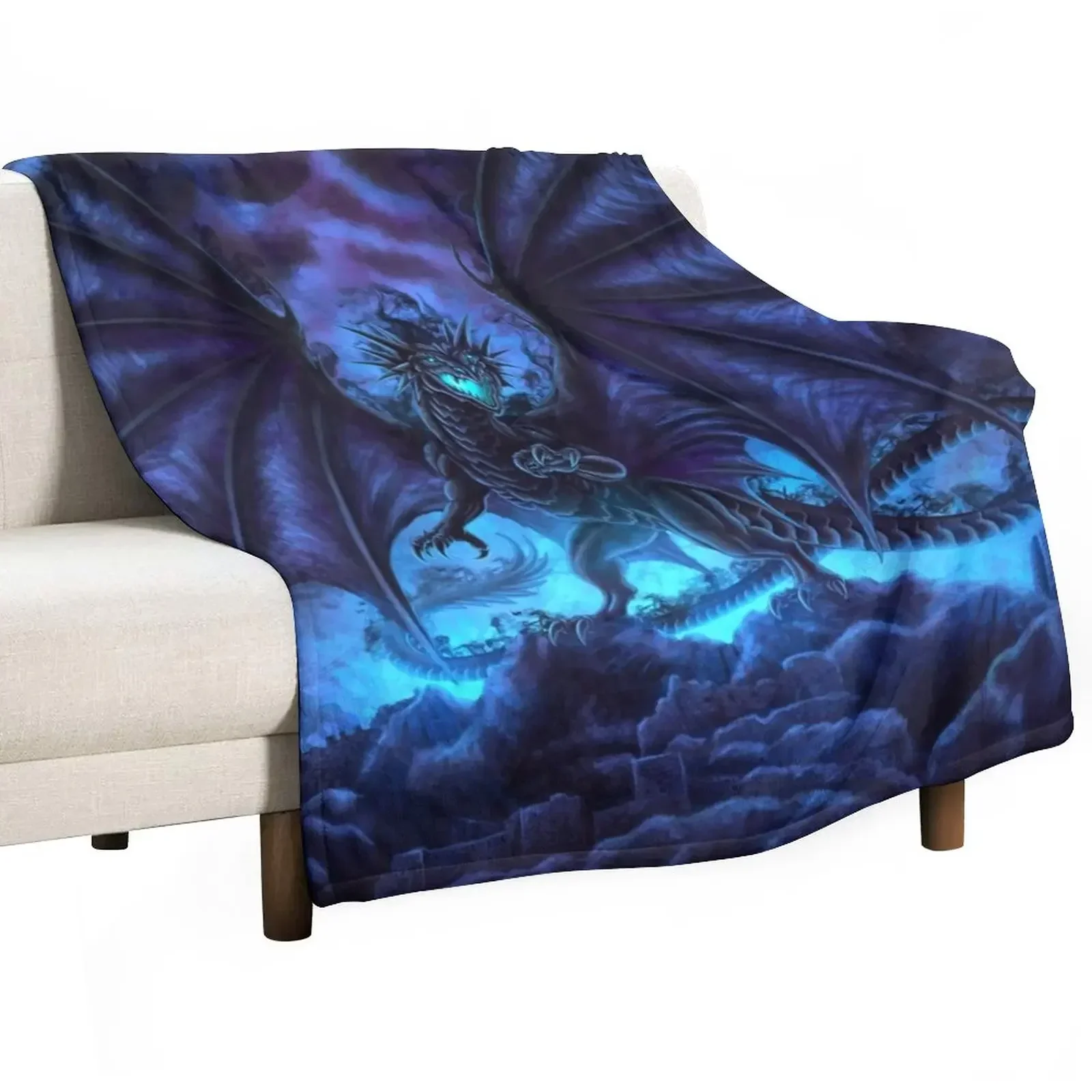 

Shadow Dragon Throw Blanket Blankets For Bed Kid'S Blankets