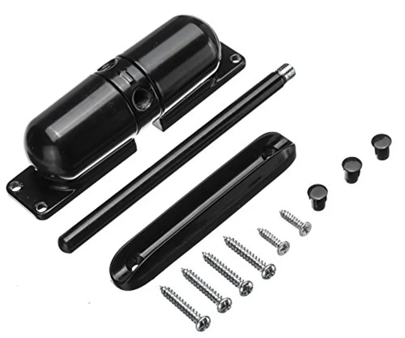 20-70KG Zinc Alloy Spring Door Closer Automatic Mounted Door Stops Adjustable Surface Closer