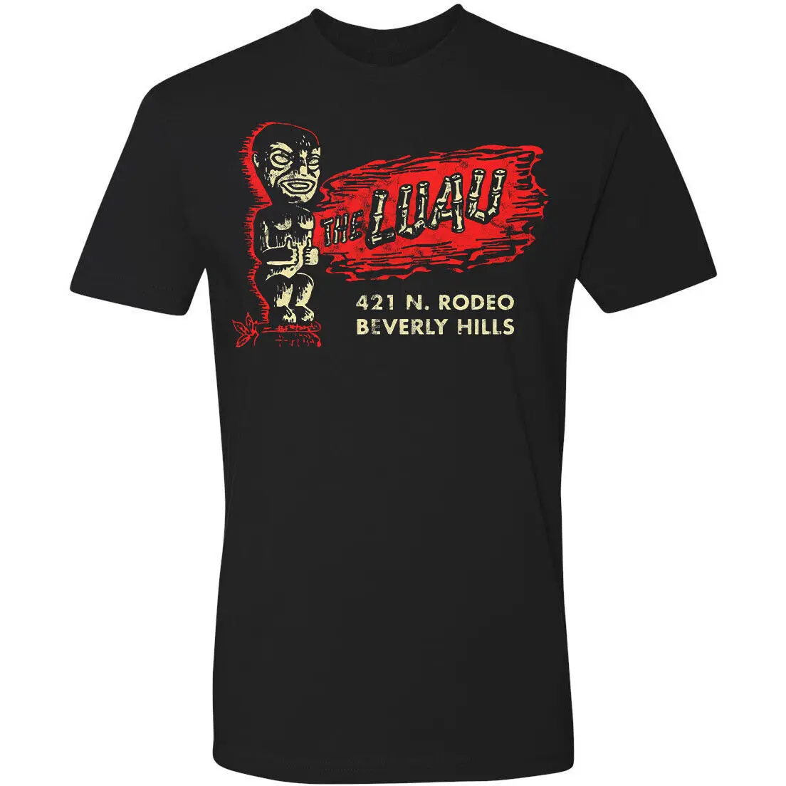 Retro Tiki Tee T Shirt Bar Ristorante Mug Rum Polinesiano Il Luau Beverly Hills