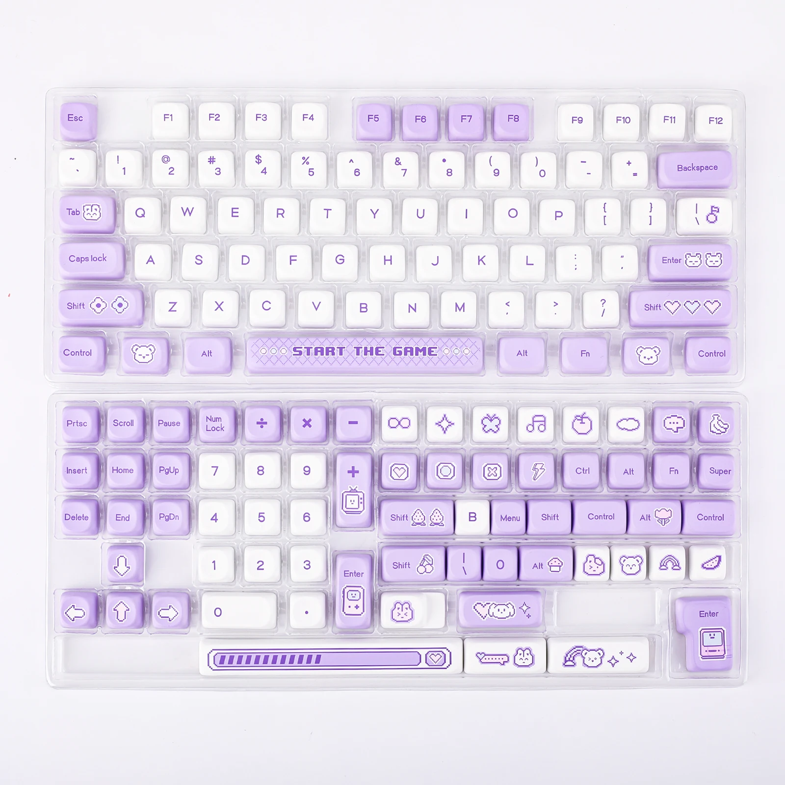 Epomaker Dye-sublimação Pbt Moa Profile Conjunto para Teclado Mecânico de Jogos Pixel-plush Compatível com Ansi e Iso 141 Key - Imagem 5