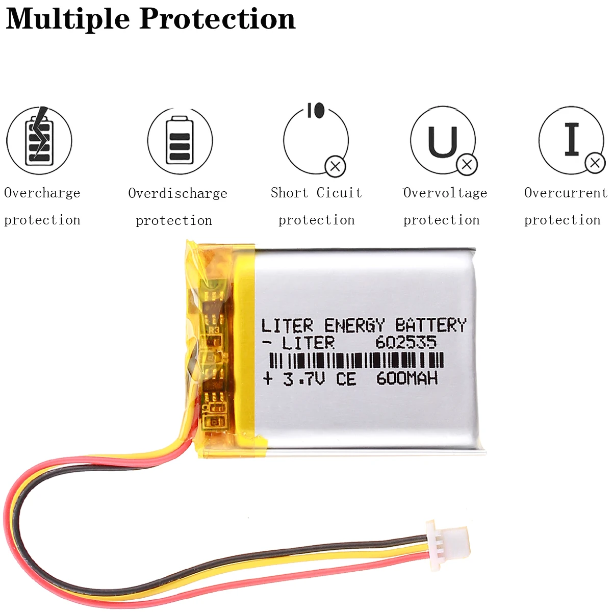 li-po-Polymer-lithium-battery-600mah-3-7-V-602535-can-be-customized ...