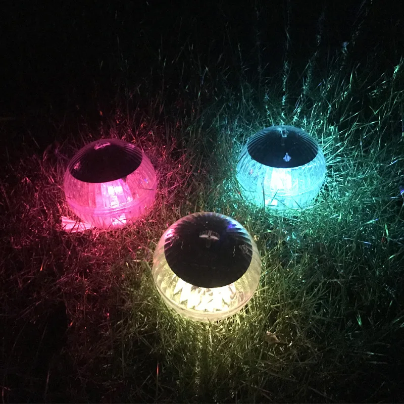submersible led lights Outdoor Floating Underwater Ball Lamp Swimming Pool Party Night Light Automatic Sensor Solar Powered Color Changing Waterproof underwater pond lights