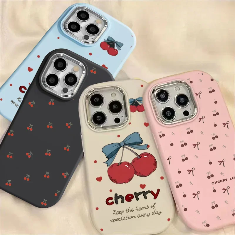 Adorable Cherry Bow Phone Case Cover
