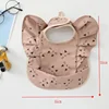 Waterproof Baby Bibs Cartoon Girl Boy Infant Meals Bib Anti-dirty Saliva Bibs with Angel Wings Baby Feeding Stuff Children Smock 6