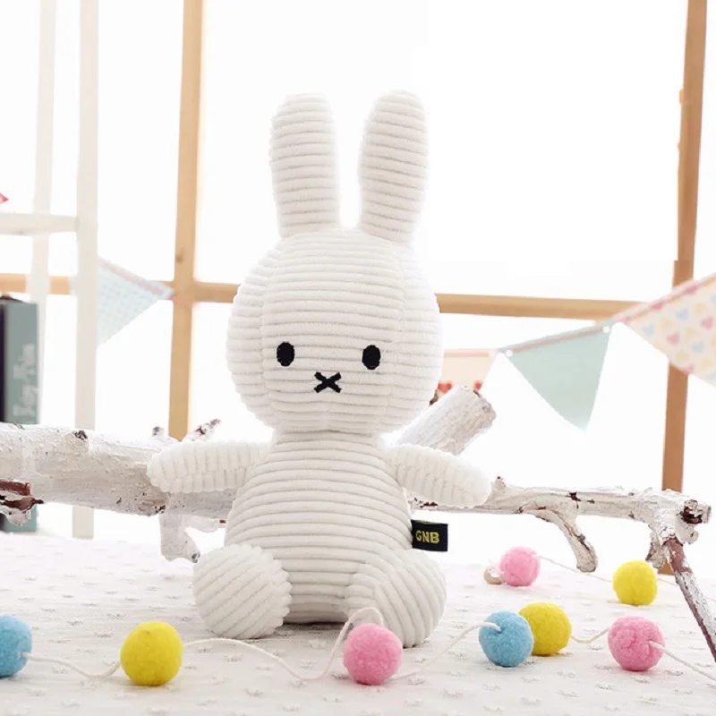 Originální kreslený miffy králík plyš hraček kawaii děťátko doprovázet highquality plushie panenka roztomilá pokoj dekorace dětské dar