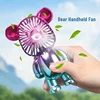 Mini Bear Fan Portable Fan USB Rechargeable 3 Speed Modes Mini Desktop Air Cooler Cooling Travel Hand Fans for Office Workers 2