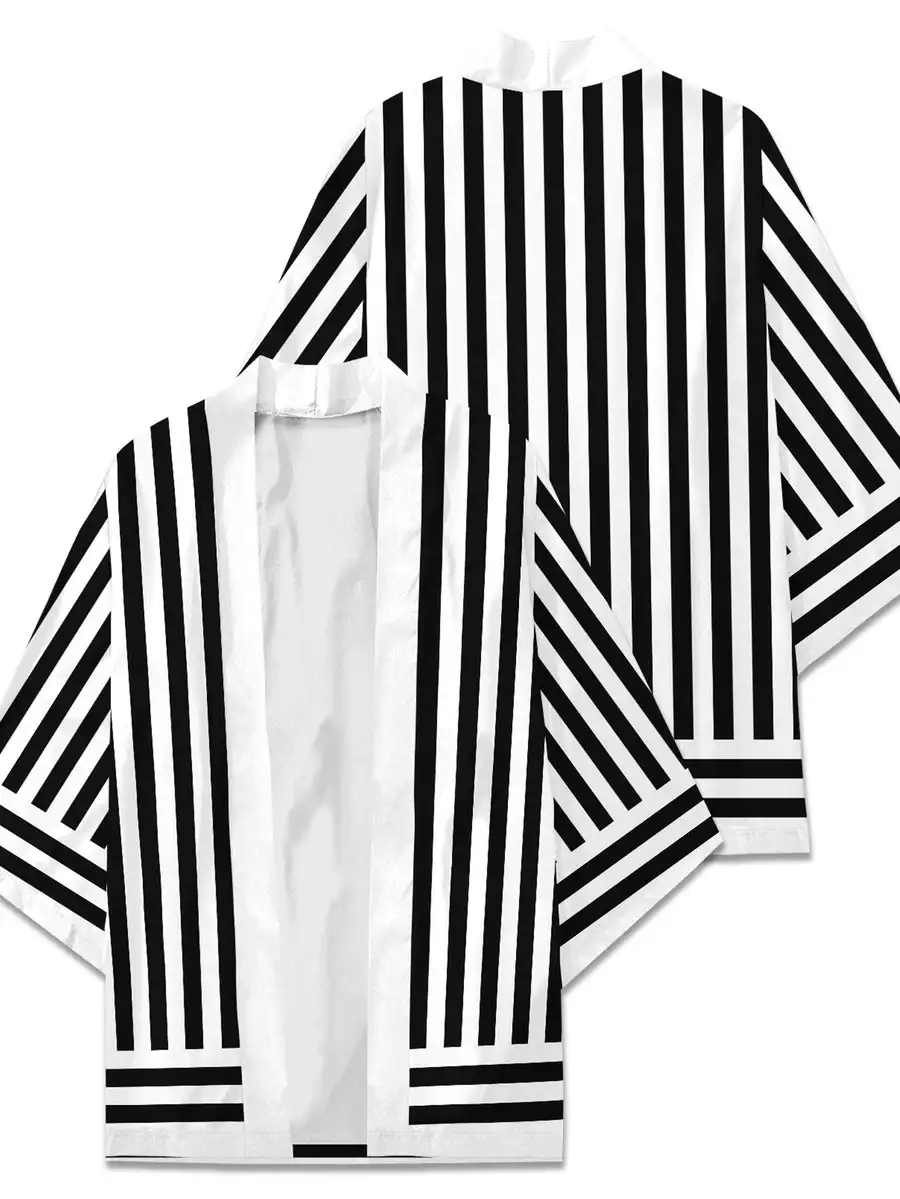 Obanai Iguro Kimono Kimono Cape Loose Three-quarter Sleeve Cardigan Robe Haori japanese kimono japanese kimono cardigan japanese kimono shirt