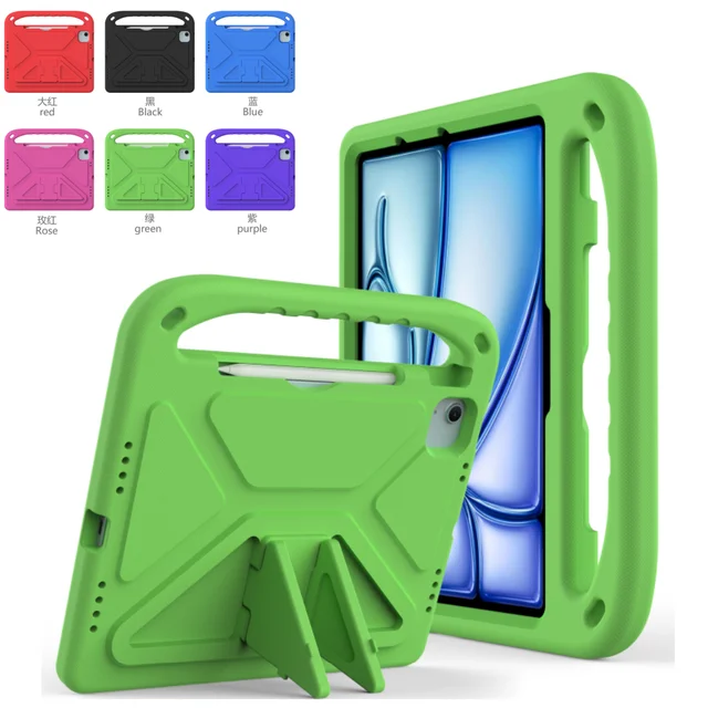 Étui pour enfants pour Apple iPad Pro 13 11 2024 12.9 6ème 5ème 4ème 3ème housse en mousse EVA portable pour iPad 10.2 Air 13 11 5 4 3 2 1 mini 7 6 1