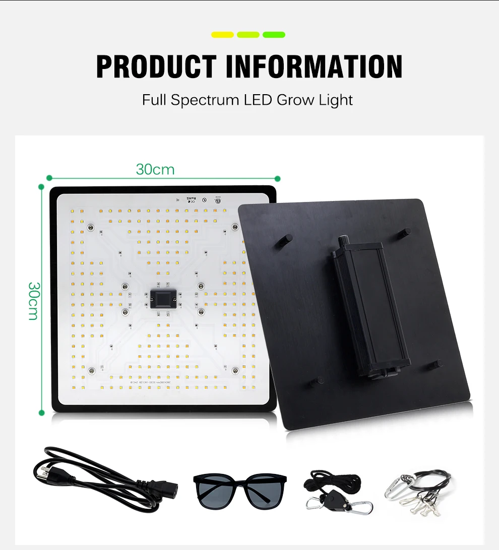 100w Voll spektrum LED wachsen Licht lm301h wachsende Lampe sonnen ähnliches Quantum für Zimmer pflanzen, die Gemüse blumen wachsen Zelt säen – Detail 5
