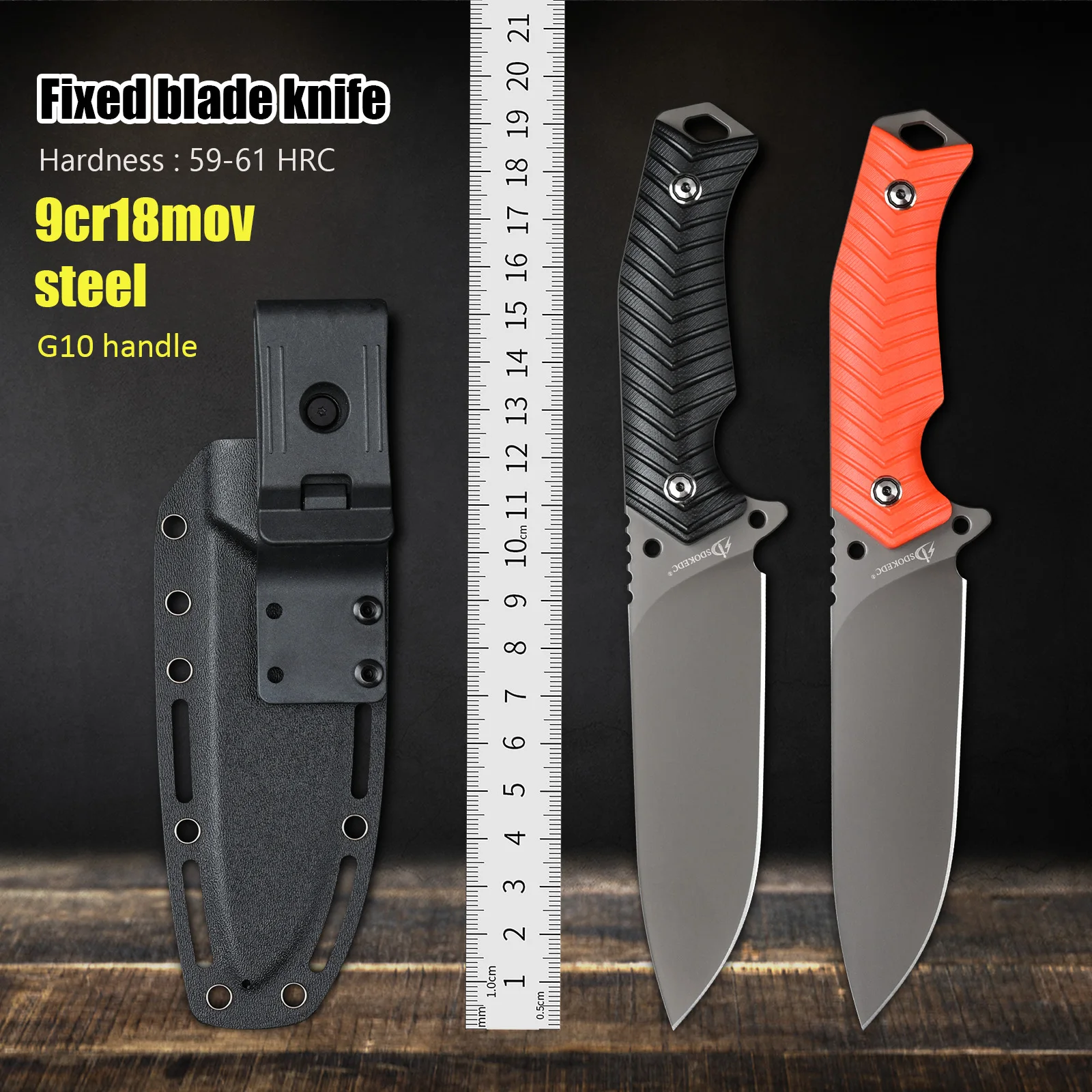 

High Hardness Outdoor Survival Knives Utility Self Defense EDC Tools Fixed Blade Knife Tactical