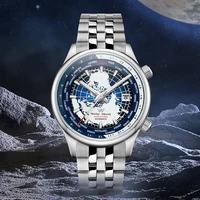 WM Watch Automatic Mechanical Men Watches High Quality Sapphire World Time Original Recognized Brand Welly Merck Watch Man WM057 - Image 3