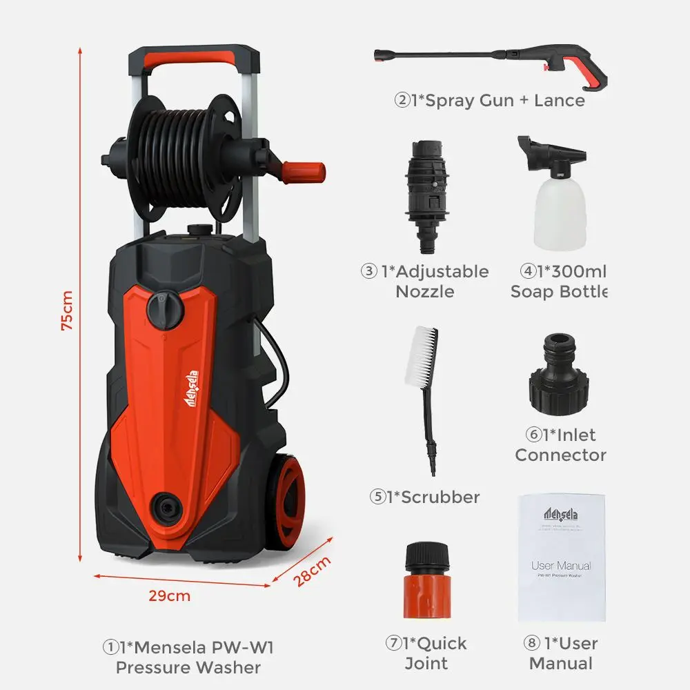 1600w 2000psi High Pressure Washer Cleaner Car Washing Machine Pressure