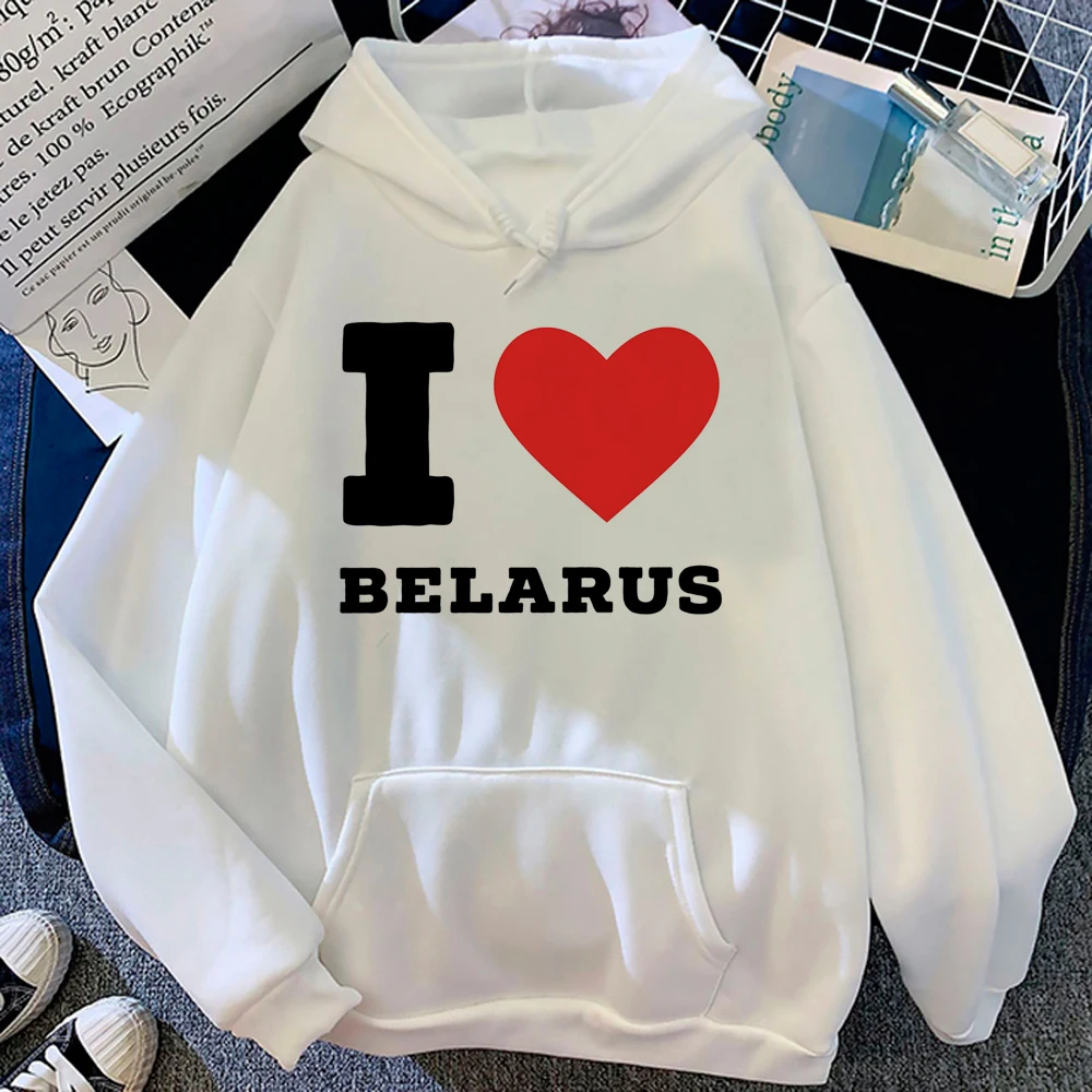 

Belarus hoodies women 90s anime funny y2k aesthetic sweater female Fleece tracksuit