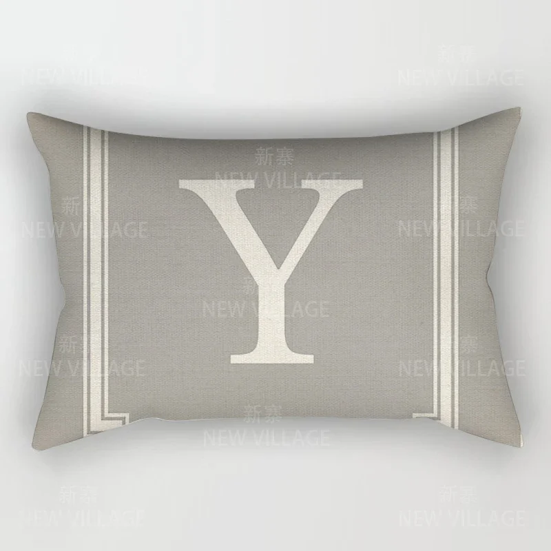Home Decor 26 Letter Alphabet Pillowcase autumn decoration pillow cushion cover decorations throw pillow covers30*50 40x60 50*70 6