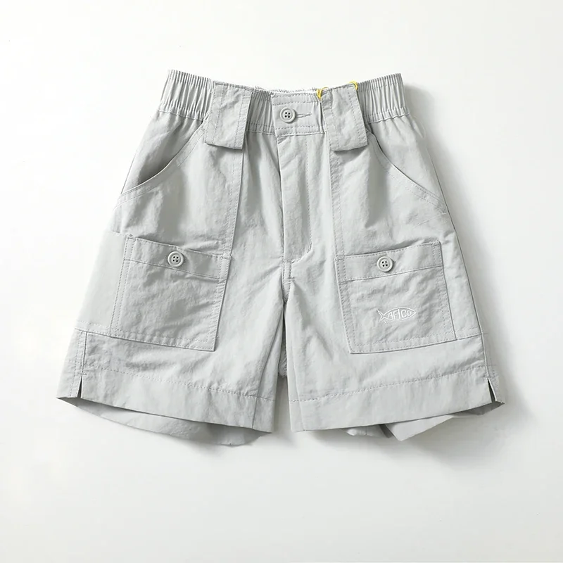 Kids Youth Fishing Shorts Fishing Short Fast Dry Surf Teenager Shorts Quick Dry UPF50 Outdoor Sports USA Size 22-28