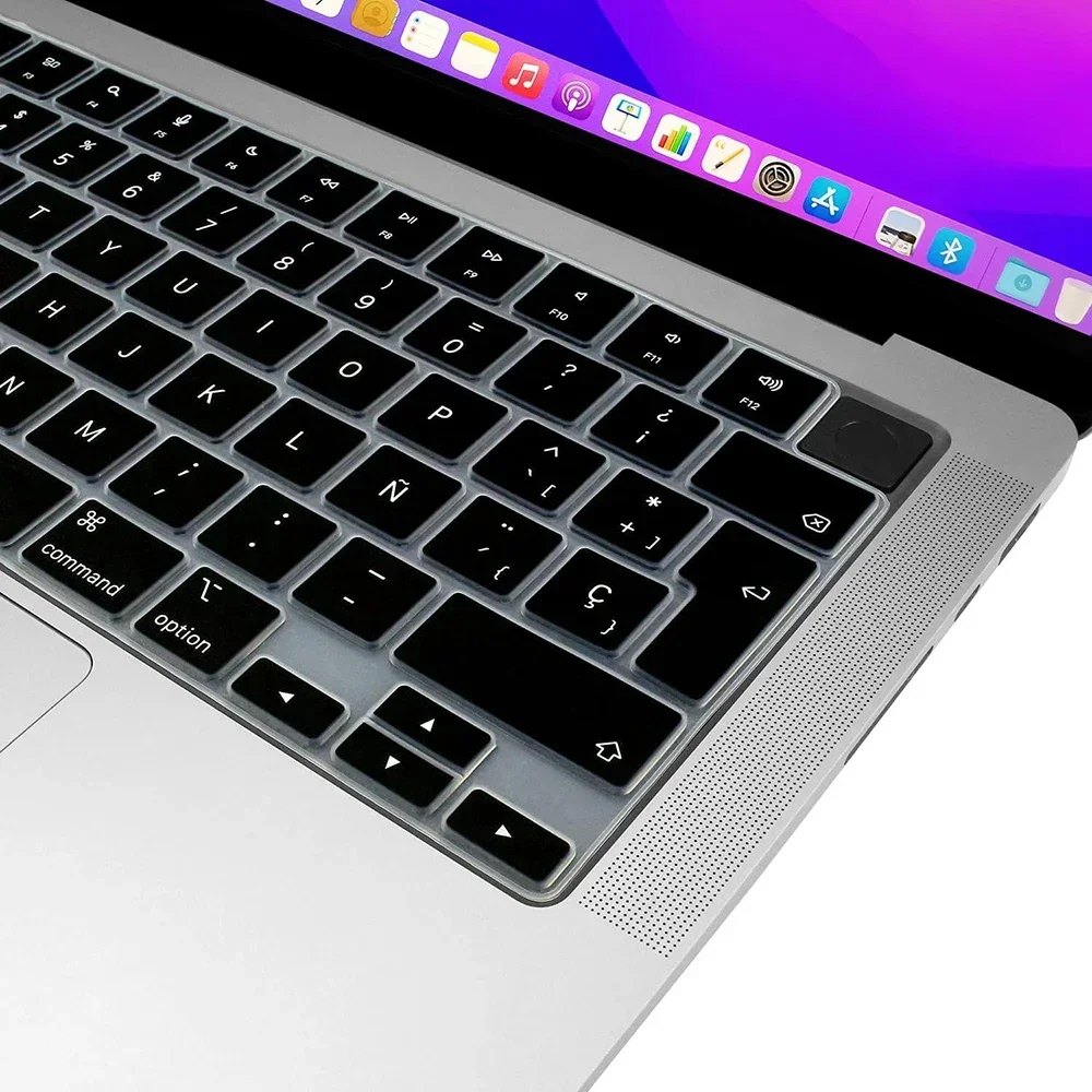 Keyboard Silicone Cover for 12-16" MacBook Air/Pro M1 M2 M3 Spanish keyboard cover soft protection accessories keyboard silicone cover keyboard cover