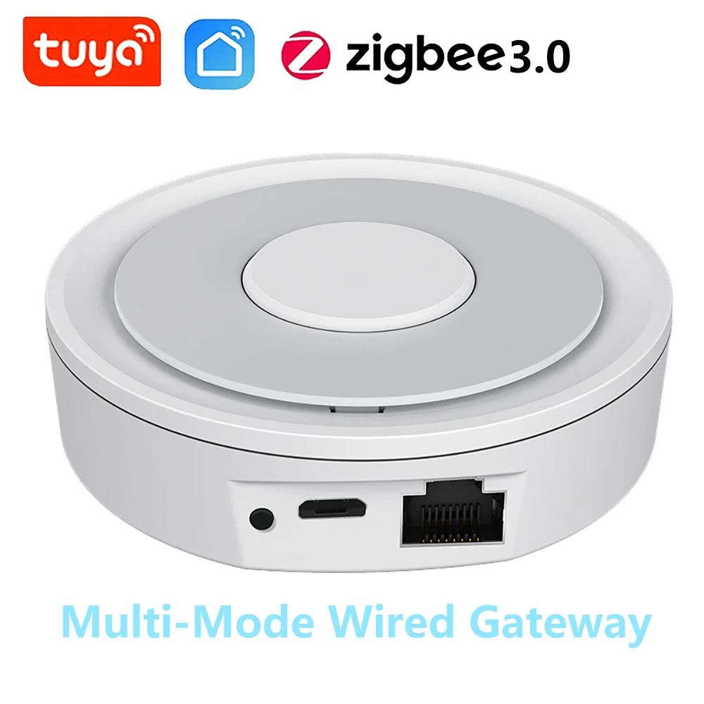 Tuya Smart Life ZigBee 3.0 Smart Wireless/Wired Gateway Hub Home Bridge Remote Linkage Devices WiFi Central Control Host