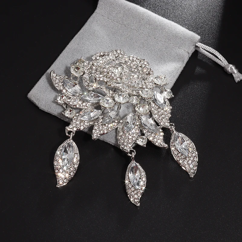 2 Spille A Forma Di Farfalla, Alla Moda, Con Strass, In Lega Di Zinco - 7
