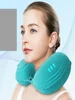 1pc Travel Pillows Airplanes Inflatable Super Light Portable Neck Pillow U-Shape Automatic Inflatable Cervical Vertebr Pillow 6