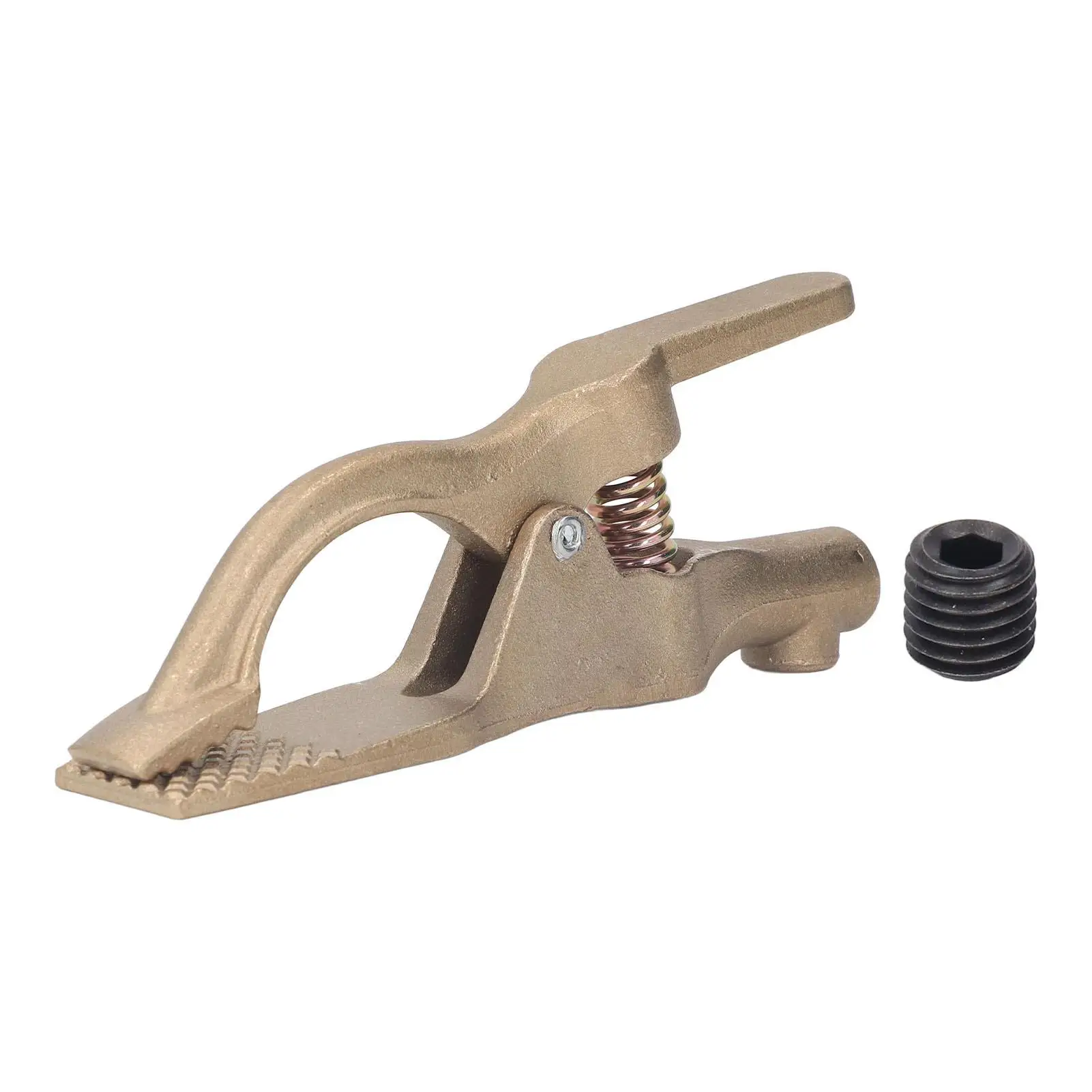 Brass Welding Ground Clamp 35mm Opening-High Conductivity, Oxidation Resistant, 500A Grounding Clip
