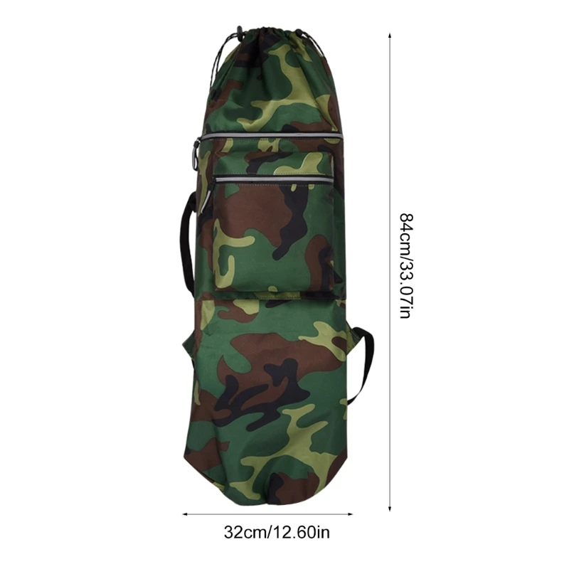 Skateboard Bag Longboards Carrying Case Double Shoulder Travel Backpack