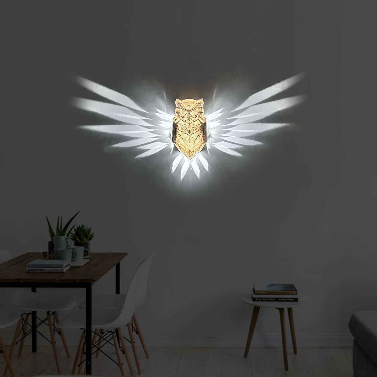 Owl  Eagle Wall Lamp - Modern 3D Projector Sconce Light for Halloween Atmosphere