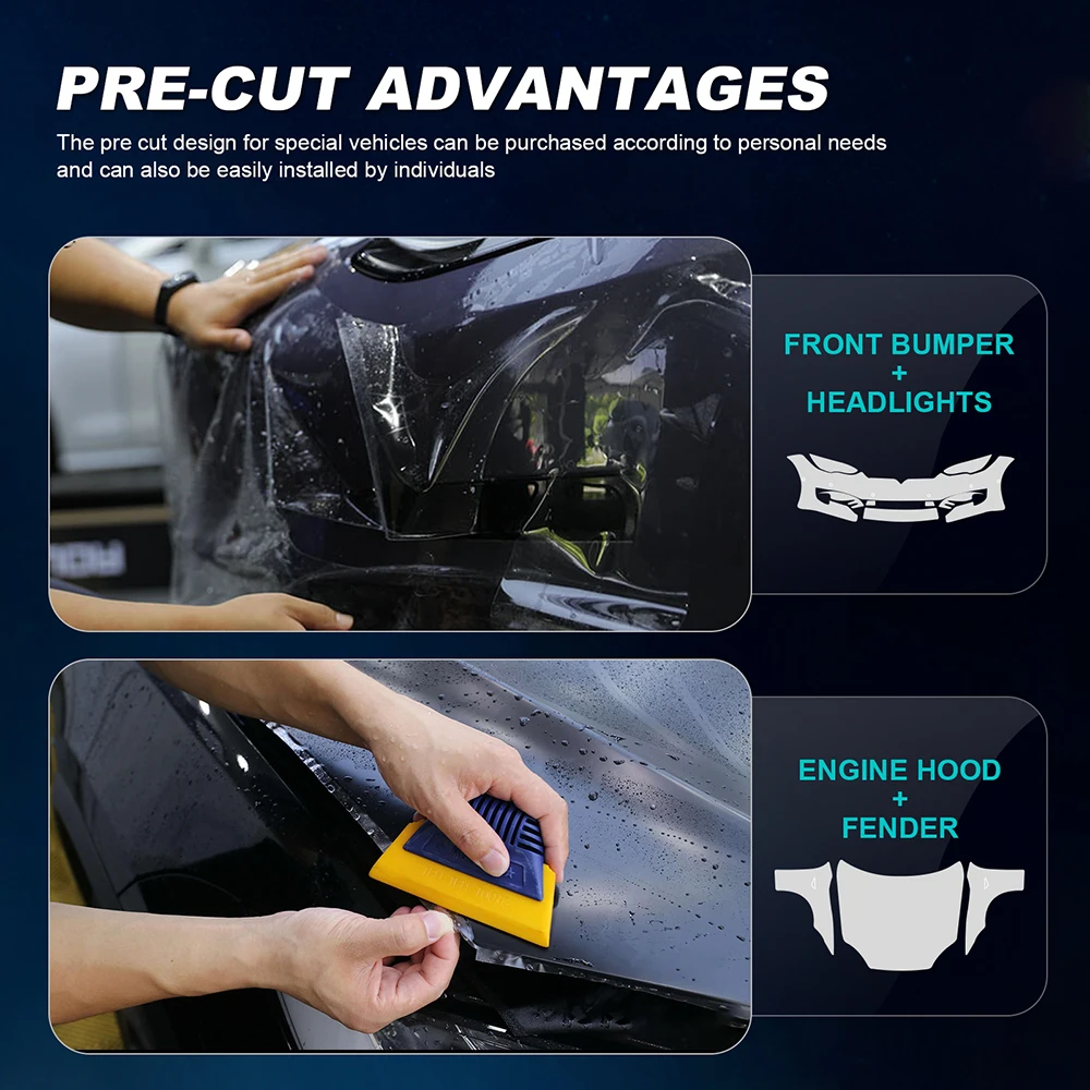 10Mil TPU Scratch Resistant Car Paint Protection Film for Tesla Model 3 Highland 2024-Up Clear Bra PPF Decal Kit Accessories