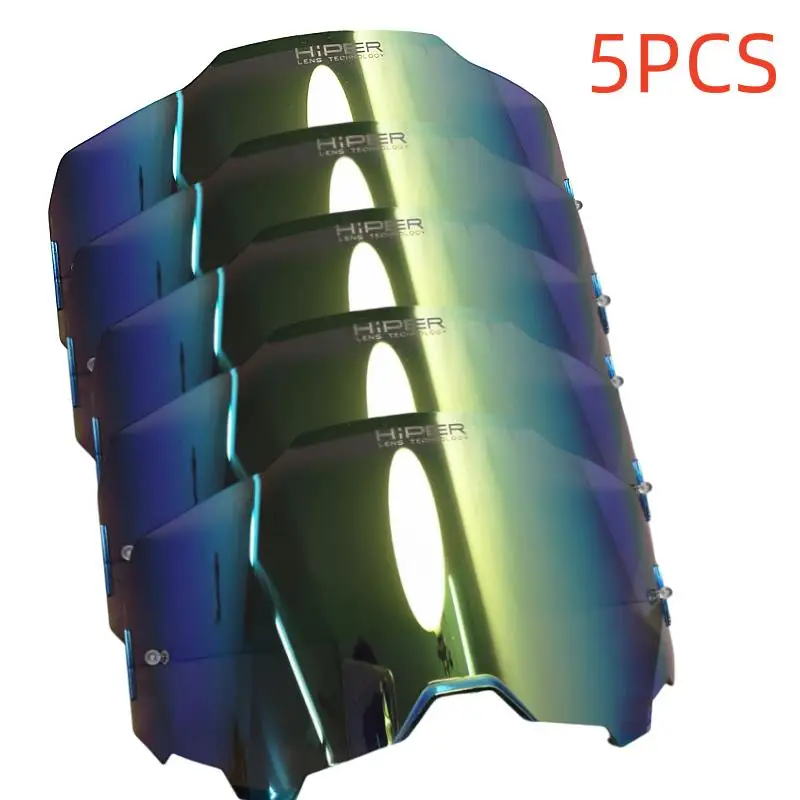 Enhanced Motorcycle Goggle Replacement Lenses - 5 HiPER Mirror Colors for Dirt Bike, Motocross & Cycling Safety Glasses