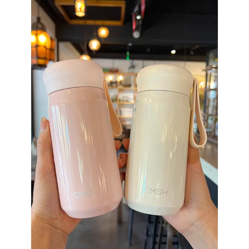 

Изолированная чашка для девочек с высокой эстетической стоимостью, новинка 2023, чашка для воды из нержавеющей стали 316 для студенток, маленькая