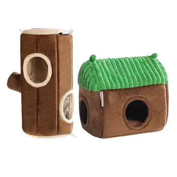 Hammock Warm Bed Small Animal Tube Cage House Small Animal Tube Cage House Hamster Warm Bed Guinea Tunnel House Double Sided 1